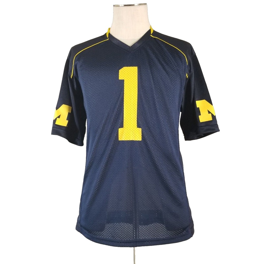 Russell Athletic Michigan Wolverines Jersey men's medium blue mesh‎